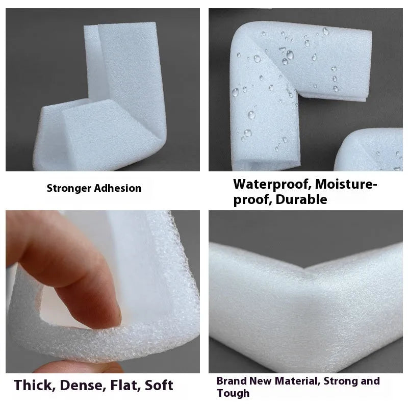 EPE pearl cotton furniture corner protector in U10 style with 10mm slot, pack of 800