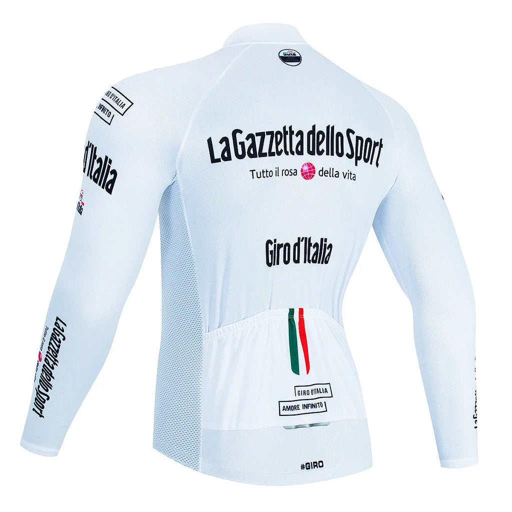 Men's long sleeve mountain bike cycling top in chemical fibre blend fabric with moisture wicking properties