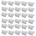 Black PA66 plastic automotive trim panel clips, style D318, pack of 60 pieces.