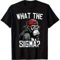 Men's black cartoon printed cotton short sleeve t-shirt, pullover style, sizes M to 3XL