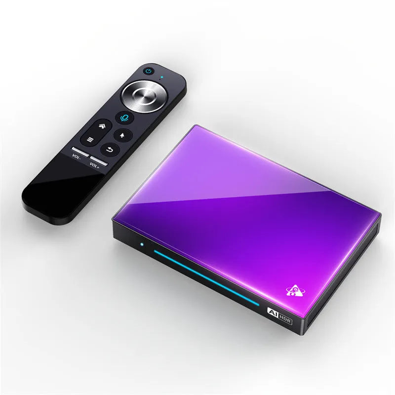Edge computing box set-top board with Android eight-core processor, 96mm size, HDMI interface, and remote control