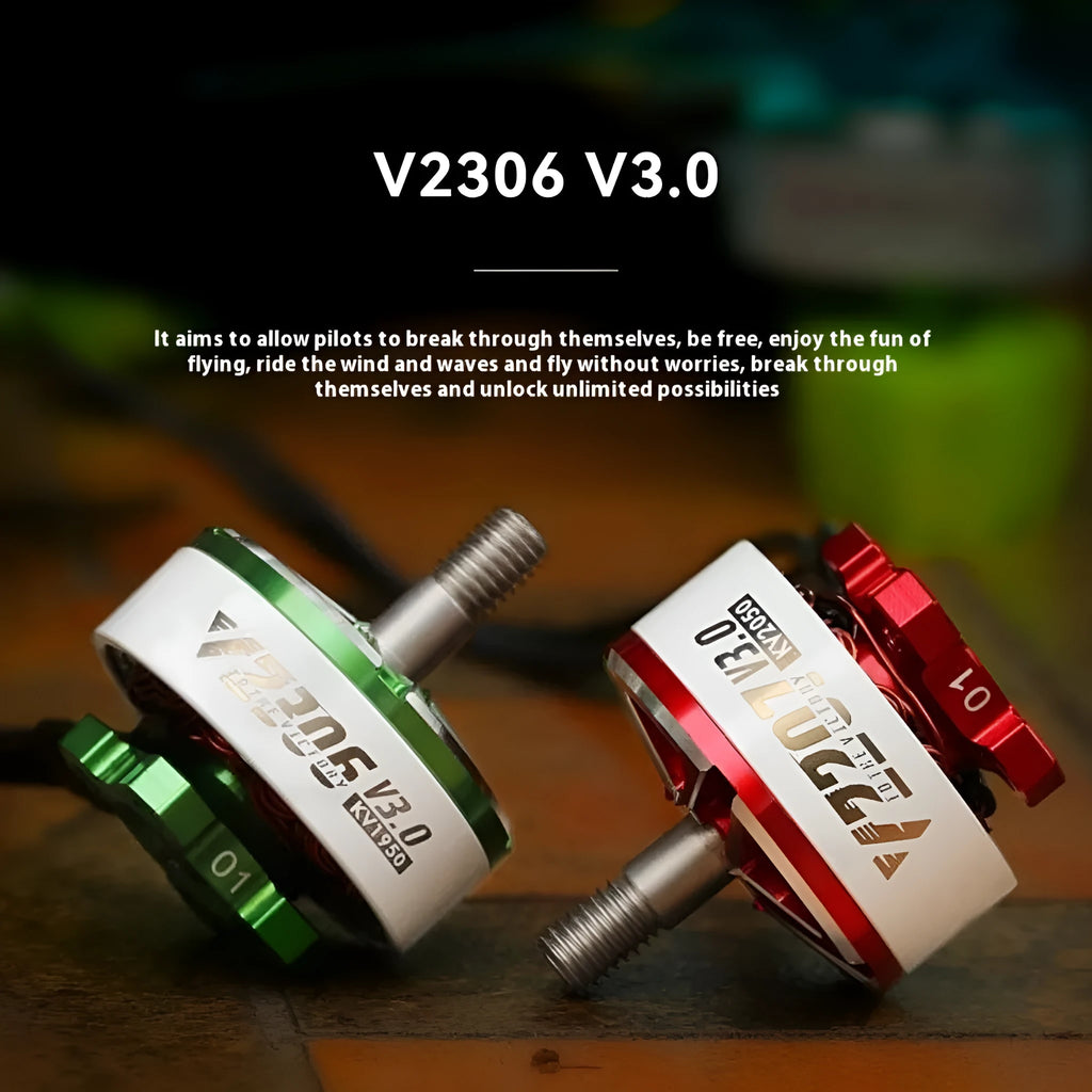 Crossing machine 5-inch FPV brushless motor with plastic housing and flash function for aviation models