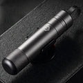 Gun grey aluminium car safety hammer with seatbelt cutter measuring 87mm length