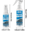 Automotive iron powder rust remover spray bottle in 30ml or 100ml size with blue sponge or towel applicator.