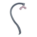 Light purple plastic scapula seam massager hook on a neutral surface