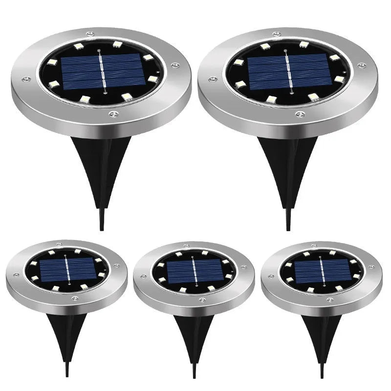 Stainless steel solar underground garden lamp for pathway lighting
