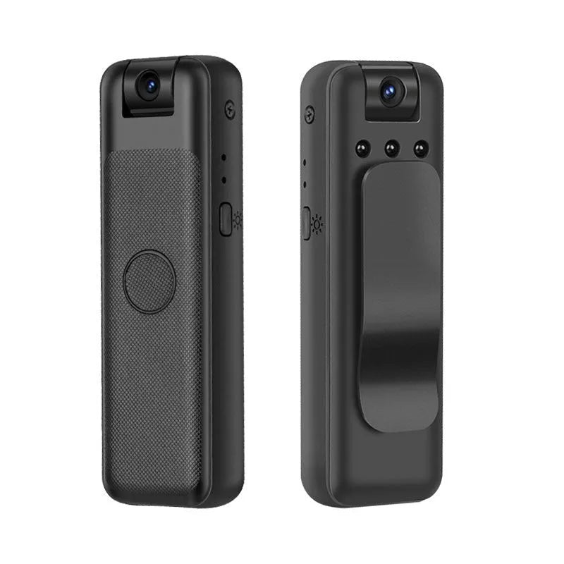 Black conference camera with an integrated back splint for mounting on a laptop screen, shown with a type-c cable.