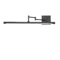 LED bathroom mirror cabinet light in simple modern style, 42cm size, available in sand black or sand white finish with white light