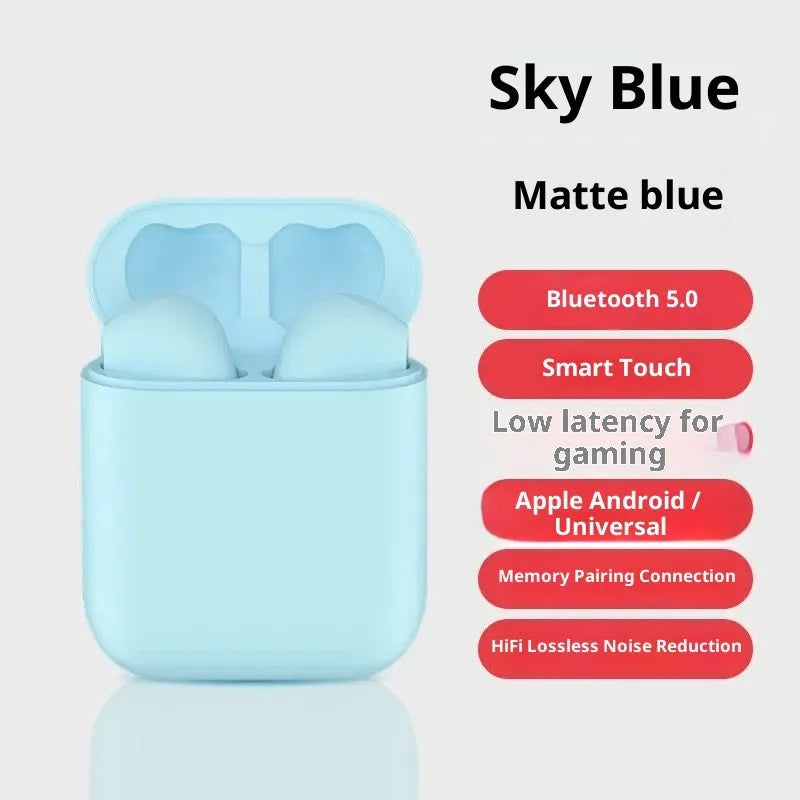 I12 wireless in-ear Bluetooth headset in Supreme Edition colours, silicone build, 10 metre range