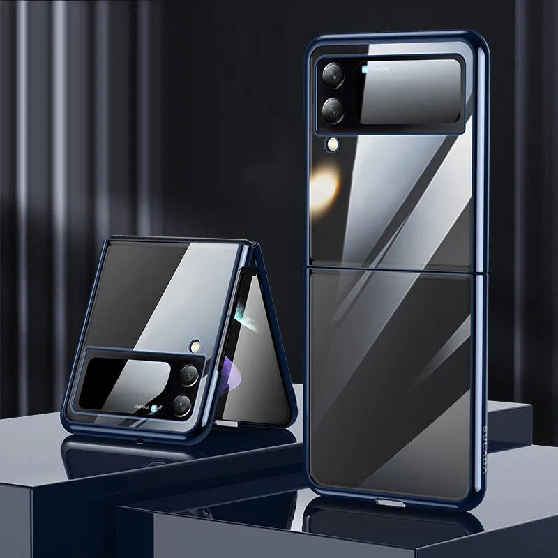 Hard PC phone case for Samsung Z Flip 3 and Flip 4 5G in black
