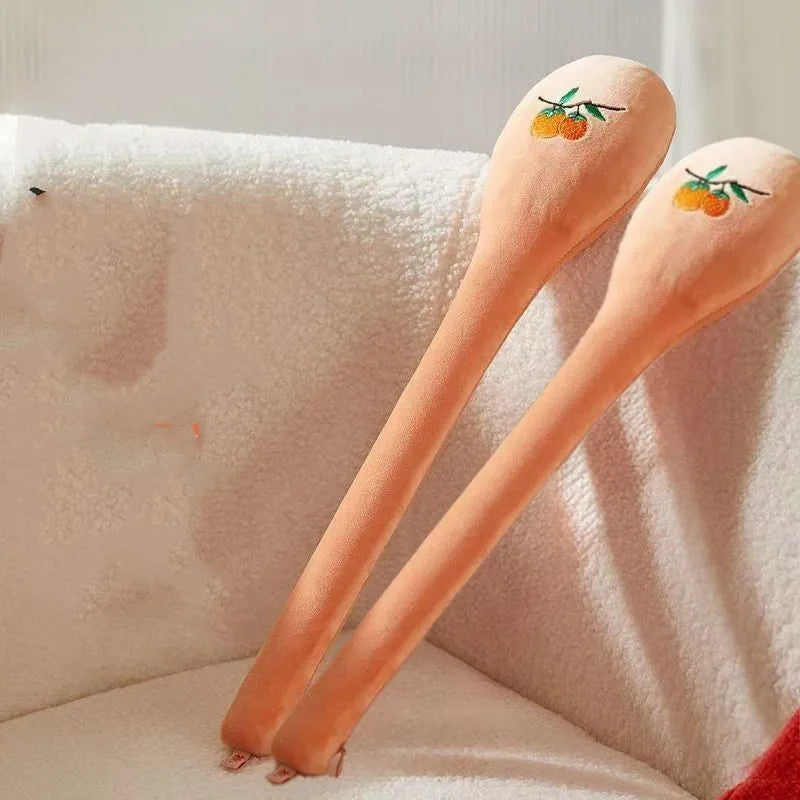 48 cm long back pounding percussion massage stick with meridian flap design