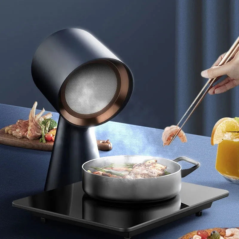 Desktop exhaust hood stainless steel black hot pot smoke extractor portable