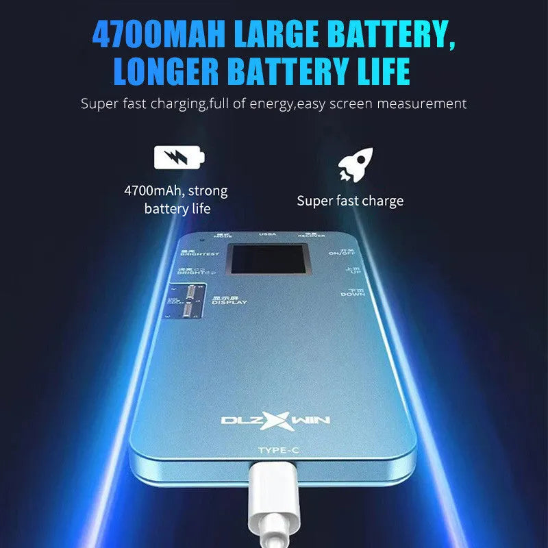 S300 model mobile phone screen tester for Huawei devices on a workshop bench.
