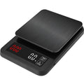 Pour-over coffee scale with digital display, 20x14.5x3cm, available in 3kg/5kg/10kg options