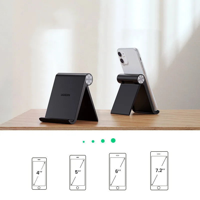 UGREEN LP106 black blue or white lazy bracket phone holder for 4-7.2 inch smartphones.
