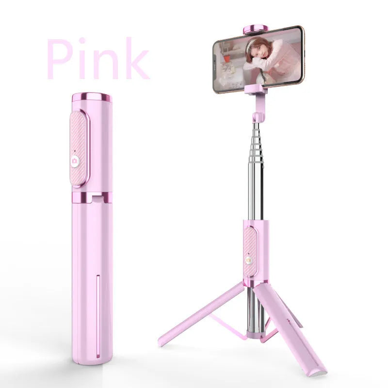 Extendable aluminium alloy phone selfie stick, 700mm stretch length, black finish