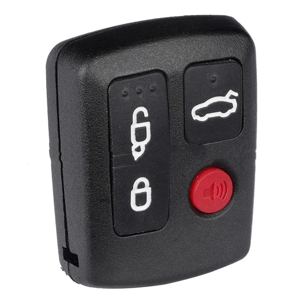 White ABS plastic replacement shell for a Ford car remote control key fob.
