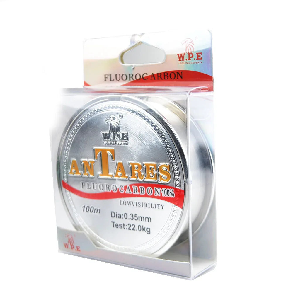 Fluorocarbon coated invisible fishing line 100m roll, carbon fibre sinking line, 0.2mm to 0.6mm diameters