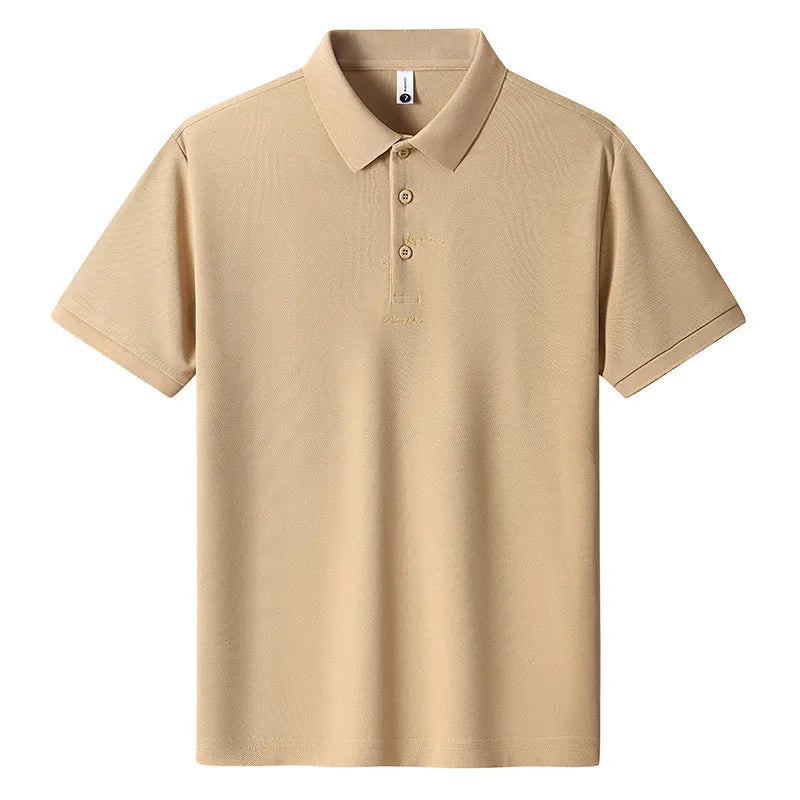 Men's casual loose cotton t-shirt in various colours showing short sleeves and round neck.