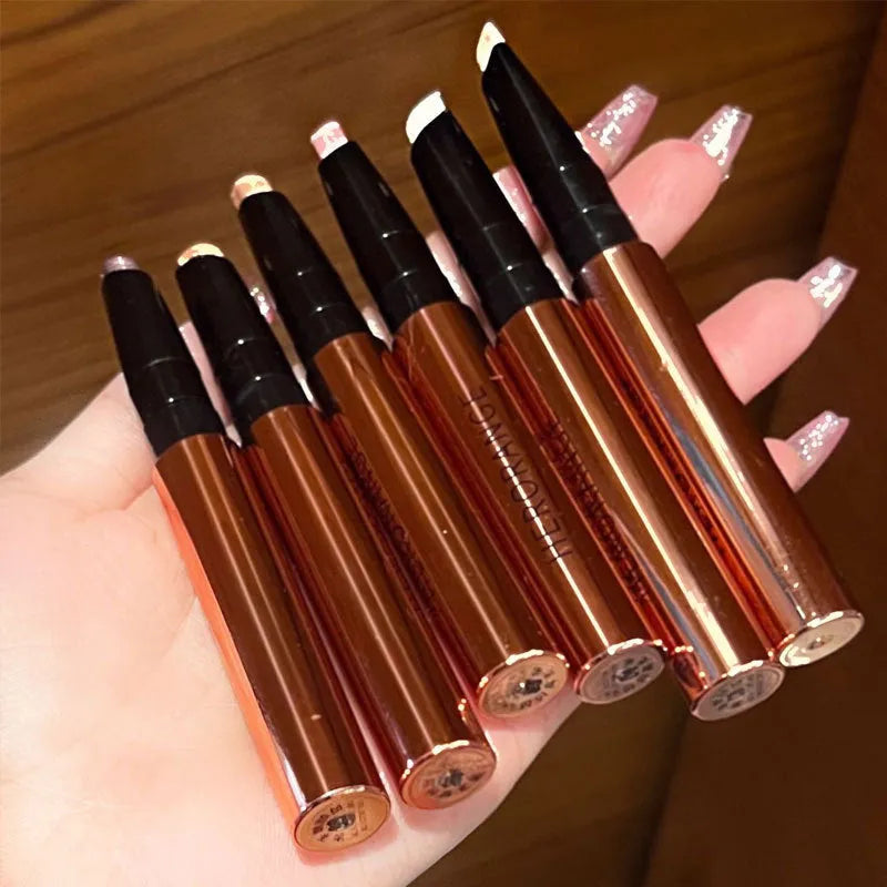 Women's clear eye shadow pen in six shades including Ice Queen, Golden Beach, Twilight, Alice, Pink Purple Aurora and Moonlight Princess