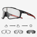Photochromic cycling goggles with TR90 frame and semi-rimless design for outdoor sports