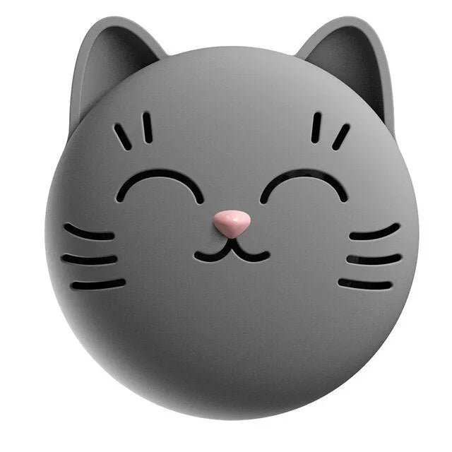 Cute cartoon car perfume holder in plastic with magnet clip on car vent