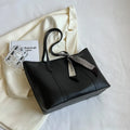 Women's large capacity bucket tote shoulder bag with sandwich pockets and zip compartments