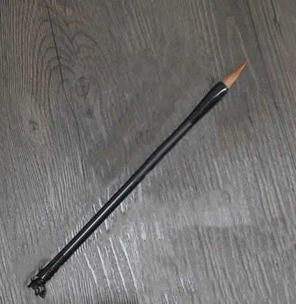 23cm student calligraphy brush with steel barrel and traditional brush design