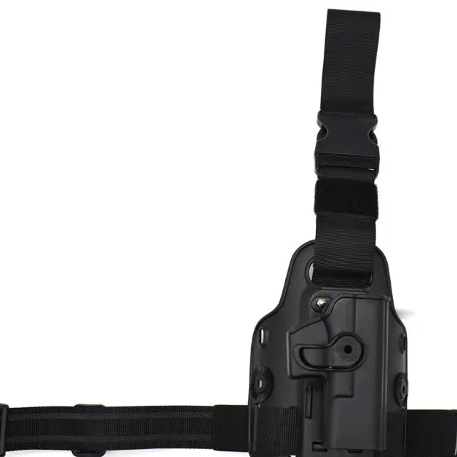 Tactical leg bag waist holster in plastic construction for outdoor sports