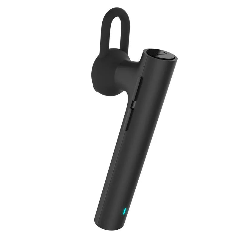 Compact wireless Bluetooth headset showing black and white colour options with 5.6cm dimensions