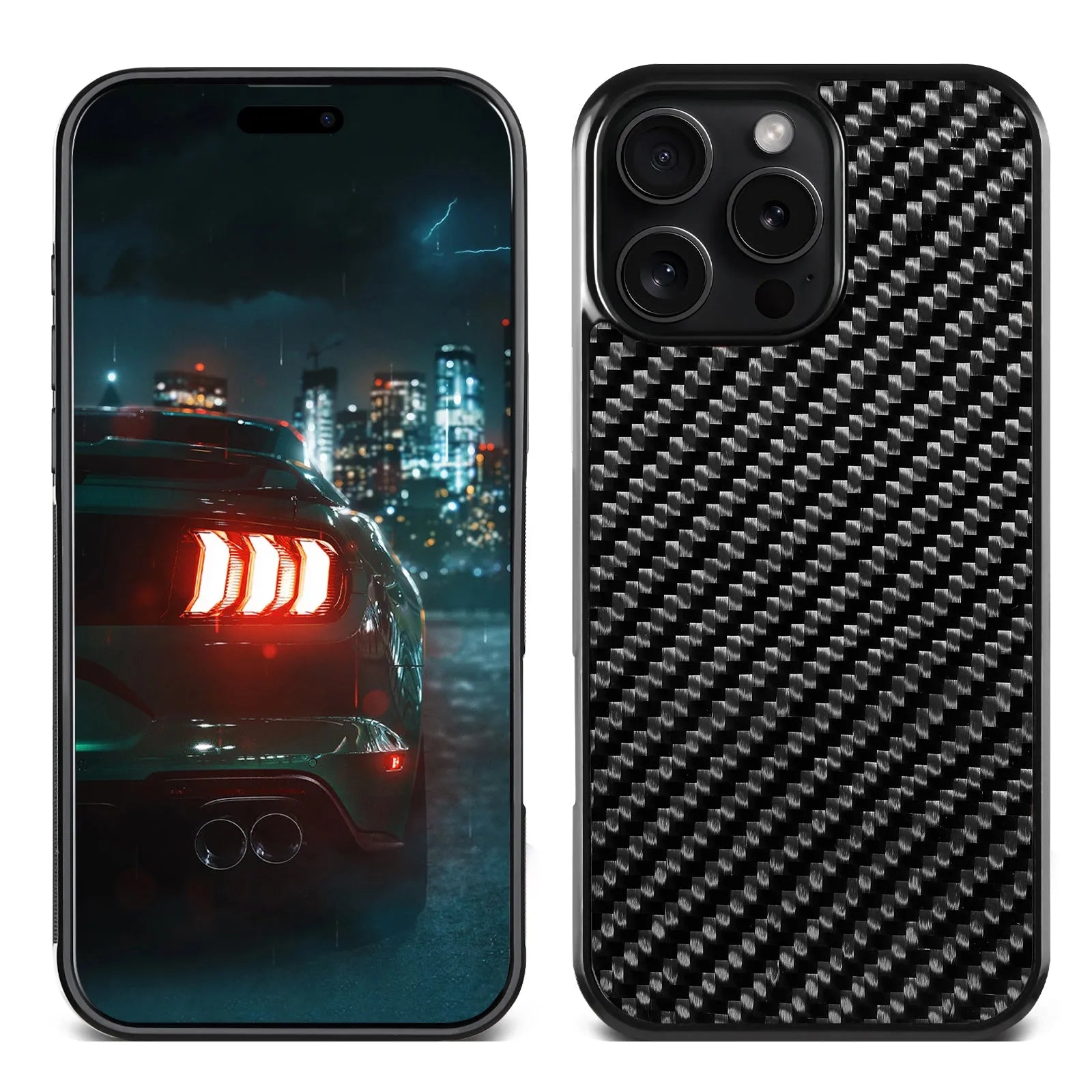 17 Series Twill Black mobile phone case for iPhone 12-17 series protective cover
