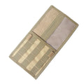 Tactical MOLLE vehicle sun visor organizer panel in khaki with 800D nylon construction