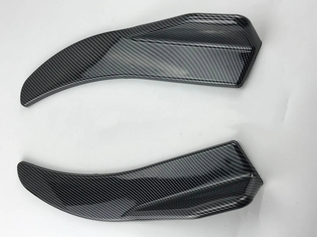 General Motors vehicle front and rear carbon fibre deflector light set with screws