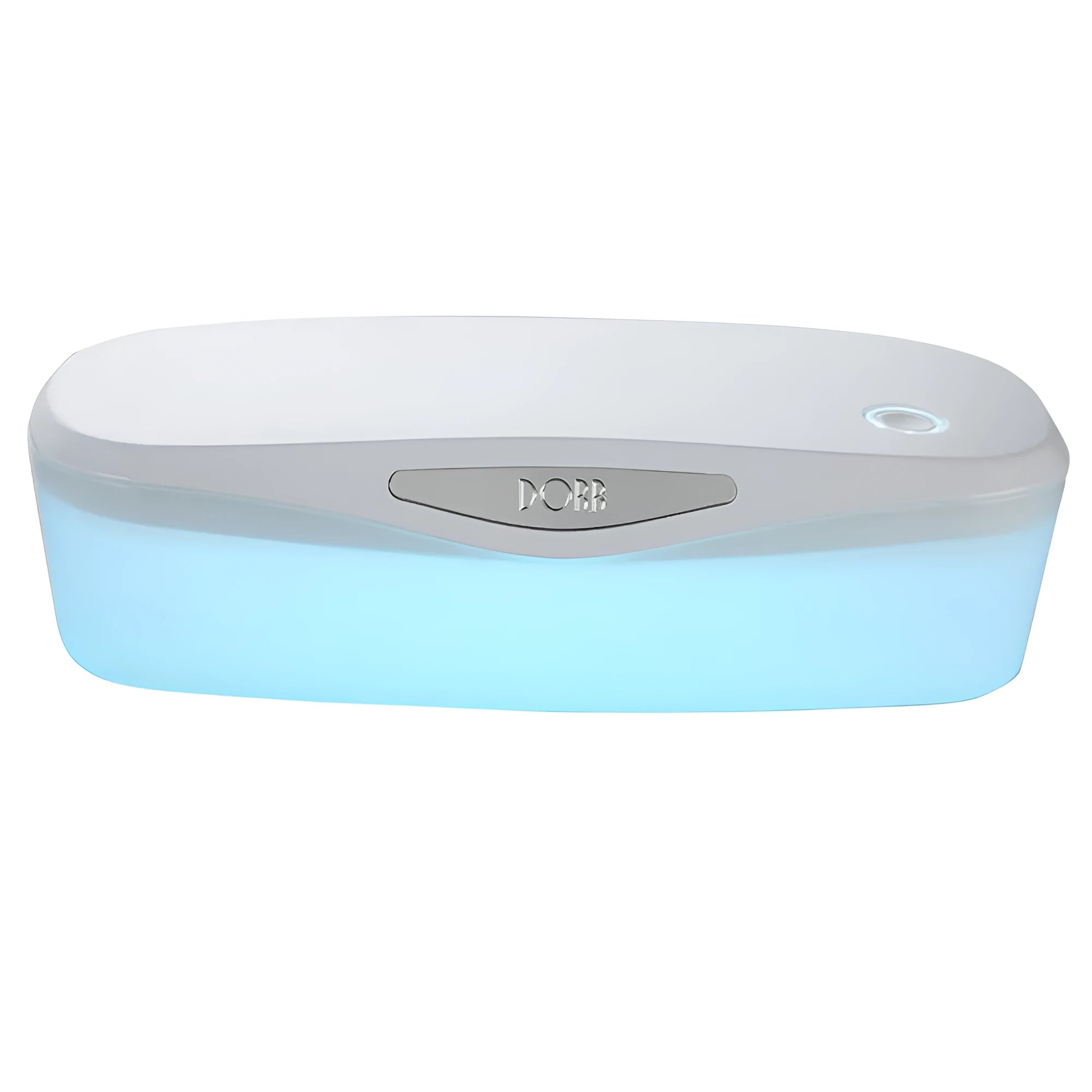 DORR portable UV disinfection box in ABS material with USB cable, showing compact size.