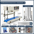 FR-900 vertical automatic continuous sealing machine entry-level paint rack style L820×W385×H310 mm 110V