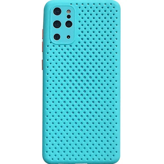 Samsung S20 Ultra precision hole silicone phone case in solid colour back cover