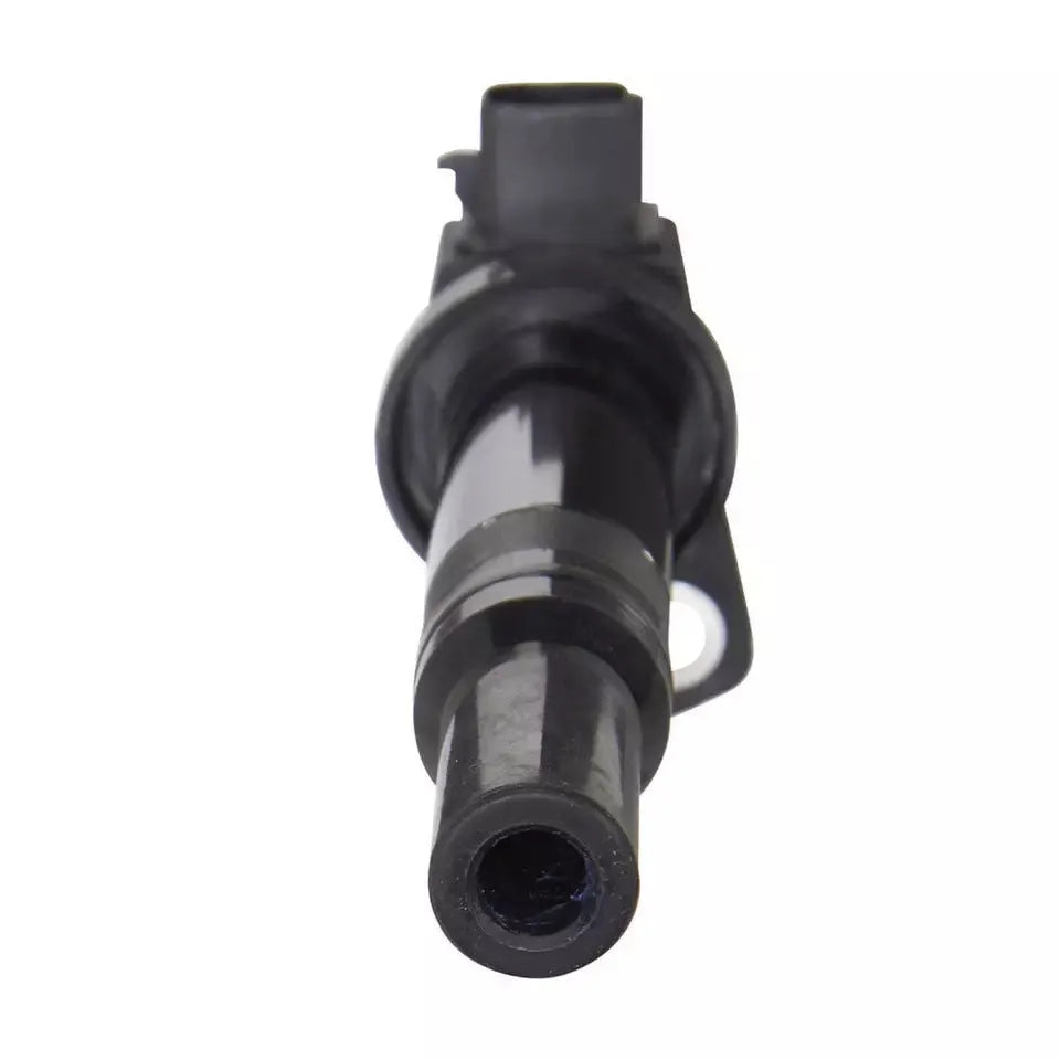 Black ignition coil with Hyundai part numbers 27301-3E400 273013E400 for 4 cylinder engines