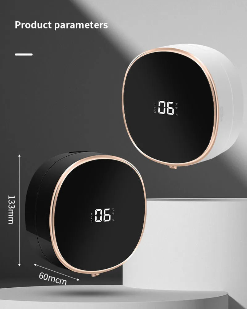 Automatic foam soap dispenser, 280ml, white or black, ABS PC plastic, infrared sensor and USB charging