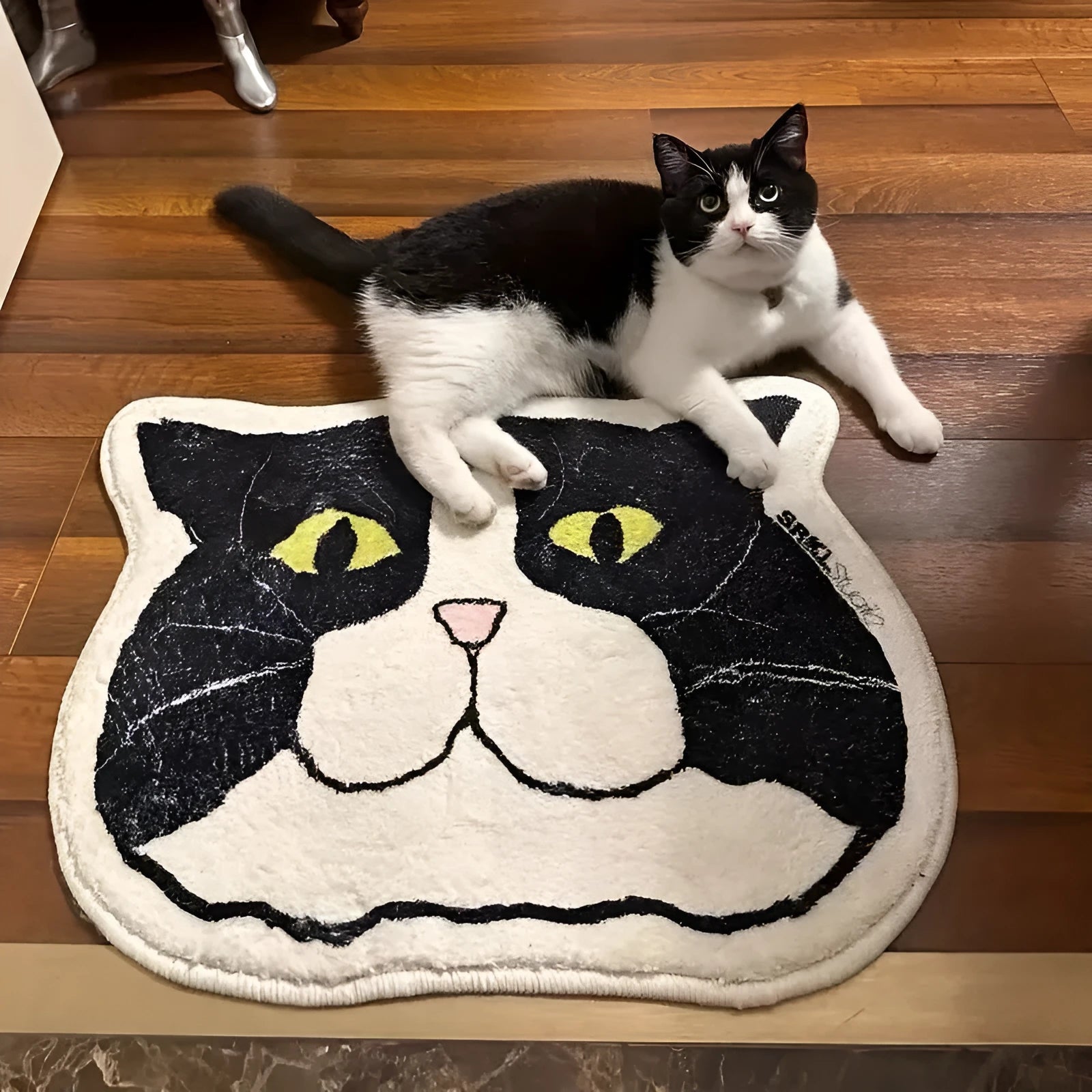 Cartoon non-slip absorbent bathroom mat in polyester fibre, anti-fouling, available in 40x60cm size