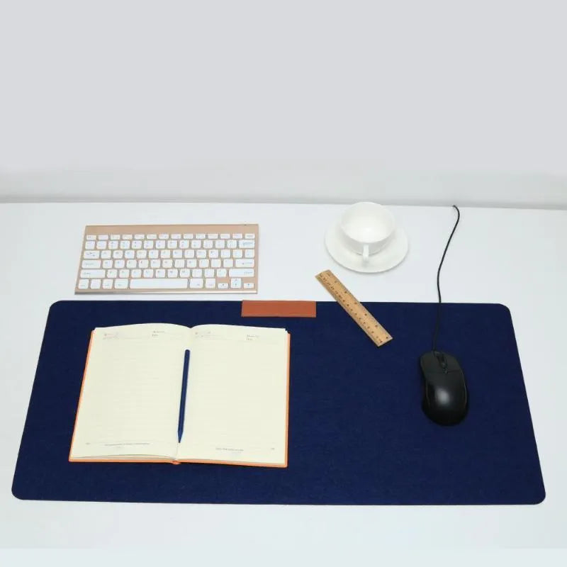 Felt gaming keyboard pad in black colour, 30x60cm size, single-sided felt mouse mat from Jiajia Felt