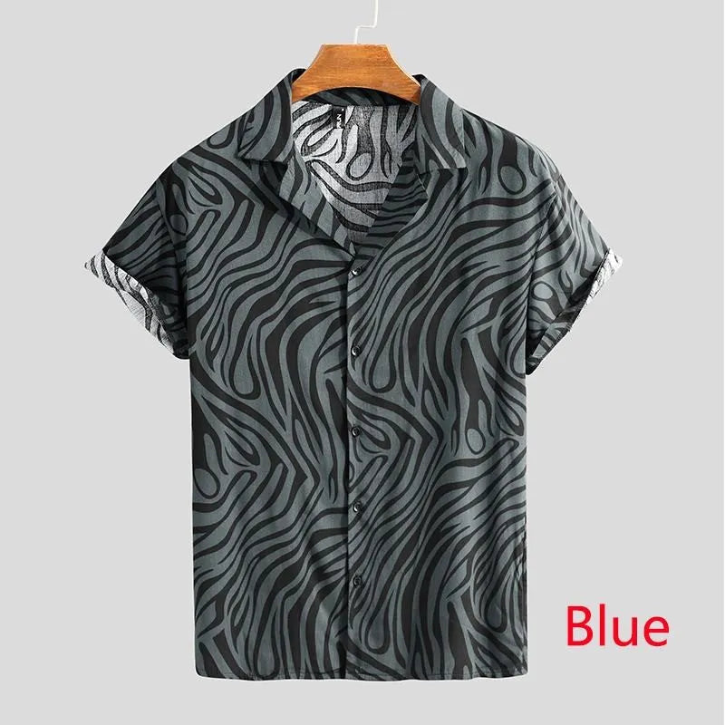 Fit men shirt with business collar plus velvet thickening in blue colour extra wide fit