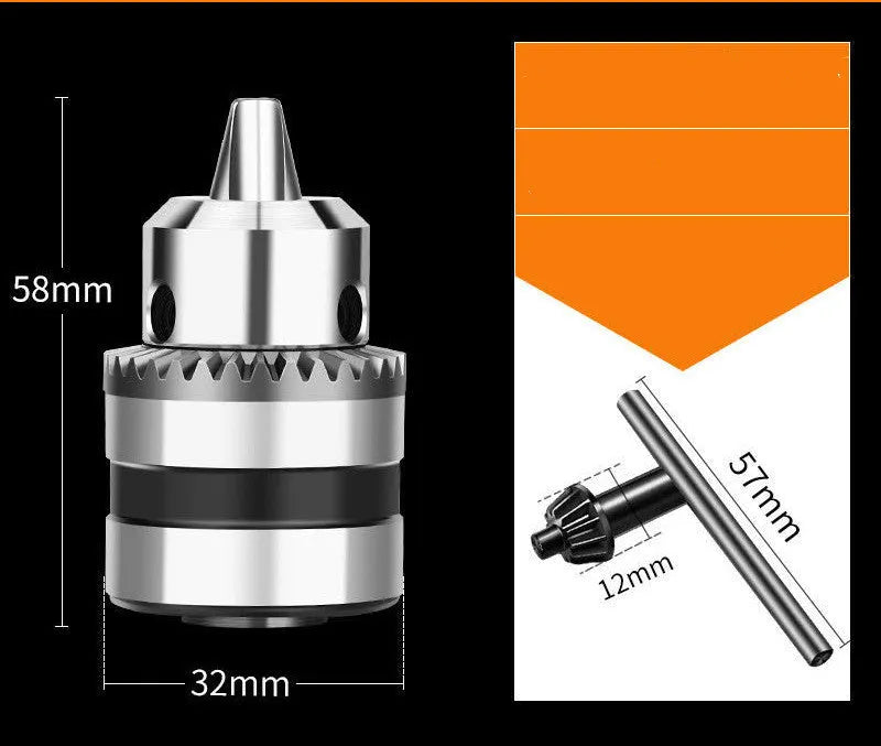 Type 100 angle grinder conversion chuck adapter for drill bits