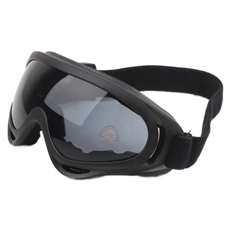 Windproof sand goggles with polycarbonate lens, ventilation system, and multiple colour options for motorcycles and outdoor sports