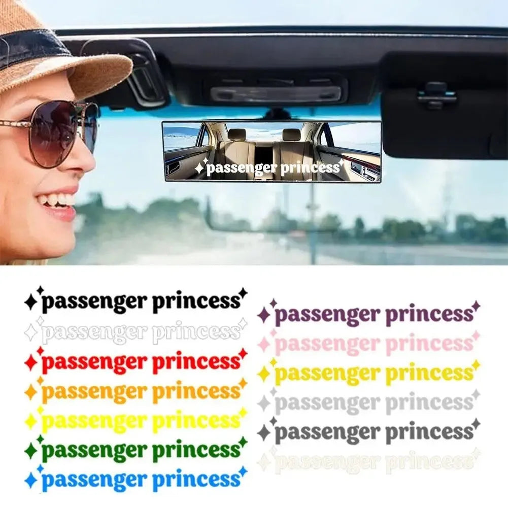 10 by 2 cm white black pink rainbow colour car vinyl sticker for window or dashboard.