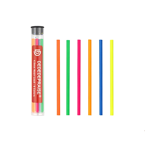 4.0mm drawing mechanical pencil with colour leads in barrel packing, plastic shell, multiple colour options