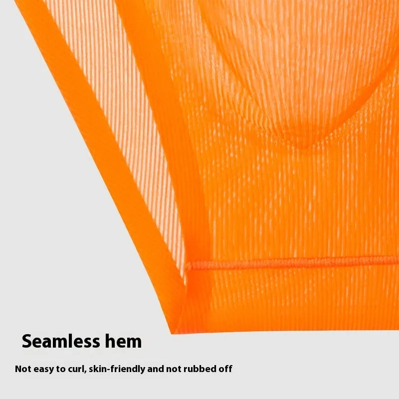 Ultra-thin ice silk seamless briefs in a low waist design, shown in a solid colour on a neutral background.