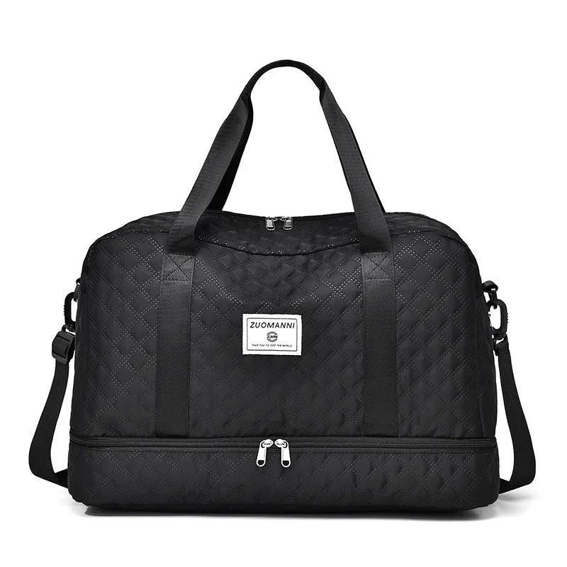 Oxford cloth portable travel bag in a solid colour with large capacity for buggies and leisure gear.