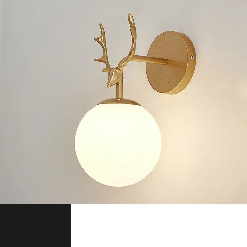 Modern round glass wall sconce with translucent shade mounted on a plain wall, demonstrating ambient light diffusion.
