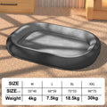 Corduroy fleece dog kennel bed for large and medium dogs, available in gray and green