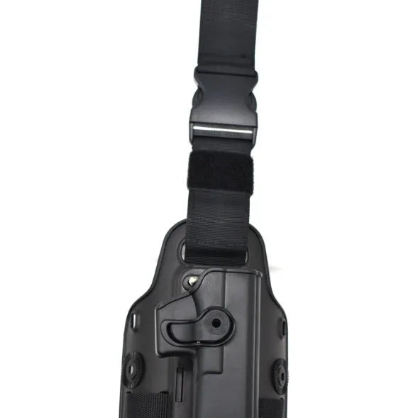 Tactical leg bag waist holster in plastic construction for outdoor sports
